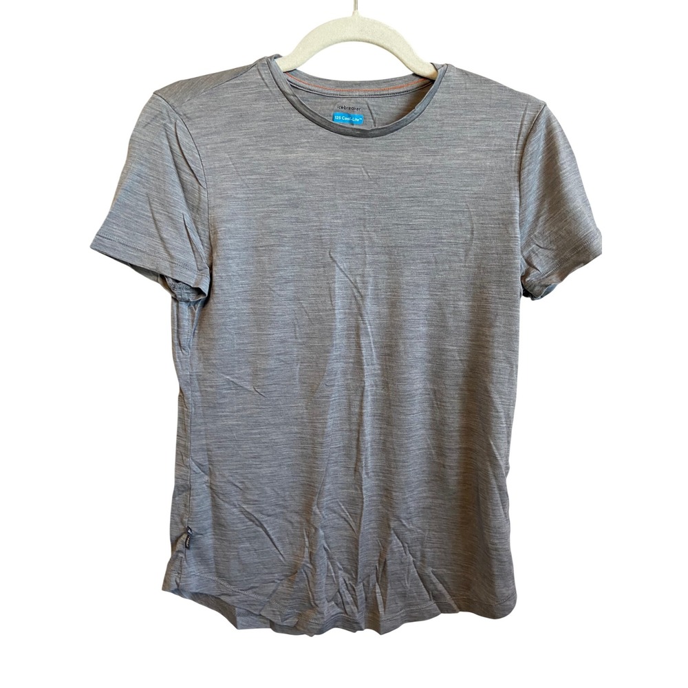Icebreaker 125 Cool-Lite Sphere Short Sleeve Tee Gray Merino Wool S